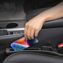 40cm/15.7inch Soft Gel Car Seat Gap Filler - Large Size Soft Gel Car Seat Side Organizer, Fits Tightly To Seat And Armrest, Can Store Phone And Other Items