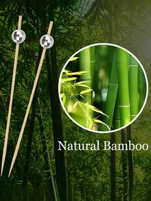 鸡尾酒摇铃、迪斯科球装饰牙签、开胃菜银色鸡尾酒串、迪斯科主题派对用品木制长鸡尾酒摇铃（4.7 英寸，银色）、蛋糕装饰