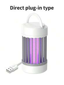 罗马柱式灭蚊灯，简约设计，两种照明模式，夜灯和电动灭蚊器，可充电露营灭虫灯 - 彩色 - 查看 13