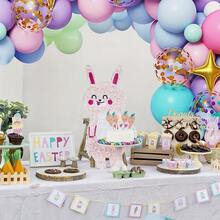 140pcs Unicorn Balloon Arch Kit - Includes Macaron Color Latex Balloons And Stars, As Well As Unicorn Foil Balloons, Suitable For Birthday, Wedding, Baby Shower, Anniversary, Unicorn Themed Party Decoration - Multicolor - View 4