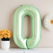 32inch Retro Olive Green Number Balloons|Foil Metallic Birthday Party Decorations| Individually Packaged Collapsible Number Balloons Photo Props|For Birthday, Anniversary, Holiday Decor
