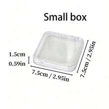 1pc/12pcs Clear Plastic Jewelry Box Storage Case, Nail Art Decoration, Bracelet Necklace Earring Earrings Accessories, Dust-Proof & Moisture-Proof, Jewelry Display Organizer - Transparent - View 13