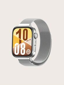 1pc Solid Color Quick Release Magnetic Clasp Stainless Steel Milanese Strap, Compatible With Huawei Watch Fit 3 / Fit 4 - Watch Fit 3/4 - View 16