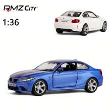 Burago RMZ Simulation 1:36 Alloy BMW M2 Alloy Car Model, Children's Toy Car Ornament, Pullback Car Model, Can Open Door, Birthday Gift