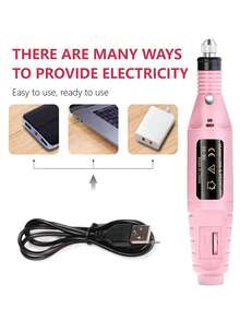 专业电动指甲钻机指甲锉美甲套装低噪音凝胶艺术去除剂修脚工具上釉抛光机抛光研磨机多种电动指甲钻头多功能美甲设备,可达到沙龙品质效果 - 彩色 - 查看 6