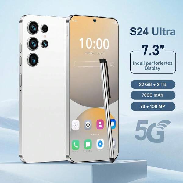 Telefono cellulare S24Ultra 2+16G Android 8.1 smartphone 4G con schermo grande perforato da 3,5 pollici, telefono cellulare, smartphone