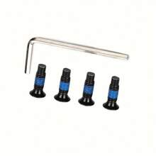 附带扳手的滑板车耳机螺丝 - 兼容小米 M365、Ninebot Max G30、ES/F 系列电动滑板车耳机锁定螺丝 - 耐用钨钢，黑色 - 骑行必备维护配件，滑板车零件