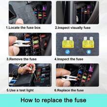 306PCS Car Blade Fuses Assortment Kit Assorted Blade Auto Car Truck Automotive
