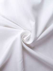 Plus Women's Lace Hollowed Out Long Sleeved Shirt - White - View 4