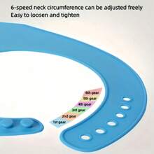 1 Stück Erwachsenen Silikonlätzchen, 6-fach verstellbare Größe, Große/Sehr Große Größe optional, weiches dreidimensionales Lätzchen als Krümelsammler, Unisex verstellbarer Kleidungsschutz, Lätzchen für ältere Männer und Frauen, Fütterungslätzchen für Senioren