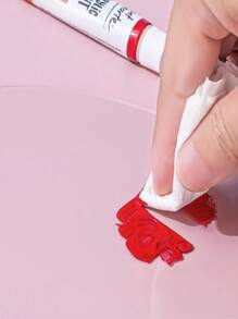 1pc/2pcs Highly Transparent Acrylic Oval Paint Palette, Student/Teacher Art Painting Watercolor Oil Makeup Palette School Supplies,Back To School