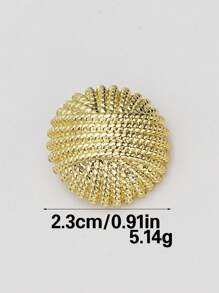 8 peças/pacote Botões Redondos de Superfície de Metal Vintage, Adequado para Uniforme Escolar, Decoração de Roupa Especial, Camisa, Suéter, Terno, Casaco, Acessórios de Costura de Metal, Roupas DIY Artesanais