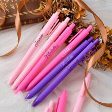 1PC Personalized Macaron Colored Pen,Ideal Anniversary Or Bridesmaid Gift,Personalized Custom Gift,Bright Macaron Colors,Perfect Bridesmaid Gift,Back To School,School Supplies,Shop Back To School ,Classroom