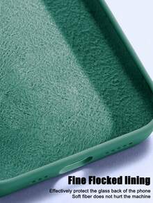 1个奢华液态硅胶防震手机壳，兼容 16、14、13、12、11、15 Pro Max，兼容 12、13、Mini、14、15、16 Plus，时尚绒面保护手机壳