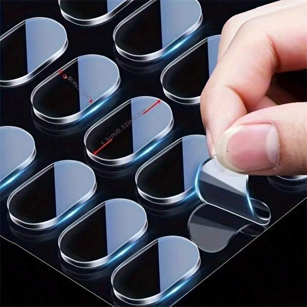 400pcs Of Acrylic Patch, Transparent Double-Sided Adhesive, Anti-Fouling, Clear Fixing Adhesive For Graphics And Handicrafts, School Supplies,Back To School