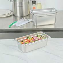 Hotel Pan 1 Count 1 3 Size AntiJam 4 Deep Freezable 24 Gauge Stainless Steel Steam Pan Lid Sold Separately For Use In Commercial Kitchens Cafeterias And Catering Events - One-thirdsize - View 3