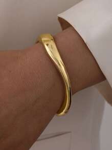 3/1pcs Simple Exaggerated Old Coin Decor Bangle Bracelet Set, For Women & Couples, Friendship, Summer Resort, Date, Daily Casual, Party Accessory