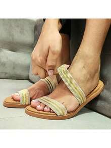 Soft Comfortable Orthopedic Flat Sandal Fast Shipping - 奶油 - 查看 2