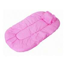 Portable Folding Moses Basket With Mosquito Net And Mattress Included, Blue - Pink - View 4