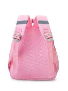 Lightweight Fashion Backpack With Cute Horse Design For Girls, Durable Back Support Shoulder Bag, Ideal For School, Summer New Arrival
