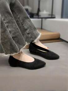 1 Pair Women's Casual Soft Bottom Loafers, Versatile Comfortable Flat Shoes For Work, Sightseeing, Commuting, Travel