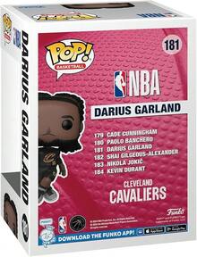 Funko Figura POP NBA: Cavs - Darius Garland - Idea de regalo - Mercancía oficial - Fans de la NBA/Darius Garland - Figura para coleccionistas y exhibición 79674 - Multicolor - Ver 3