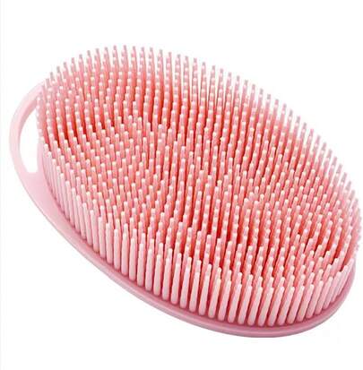 Silicone Body Brush, Exfoliating Body Scrubber, Silicone Body Scrubber Loofah, Silicone Bath Brush, Soft Exfoliating Body Bath Shower Scrubber Brush S And Adults All Kinds Of Skin(Green)