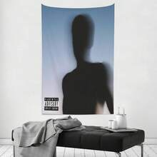 Daniel Caesar Anime Tapestry Flag Wall Art Wall Hanging Decor For Bedroom Living Room Wall Decor For Men And Women40x60 In - Black - View 4