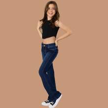 FLARE Jeans For Women, Kids, Youth, Wide Leg, Luxury - Blue - View 4