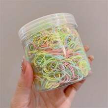 Lazos de pelo elásticos de colores, mini bandas de pelo desechables y lindas, scrunchies versátiles para trenzas, coletas y decoración del hogar y el baño, decoración de otoño, regreso a la escuela