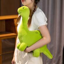 1pc Simulated Forest Animal Jurassic Triceratops Tyrannosaurus Rex Plush Toy Interesting Children's Room Decoration Ornaments, Non-Sensitive Soft Dinosaur Soothing Sleeping Pillow For Children, Girlfriend's Birthday Gift/Halloween Party Ornaments - Multicolor - View 12