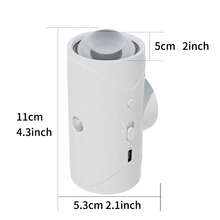 [2-Pack Magnetic LED Lights] 2pcs Dimmable Magnetic LED Motion Sensor Wall Lights, 15 Colors, Warm Amber Glow, USB/Battery Powered, Modern White Design, Suitable For Living Room, Bedroom, Hallway