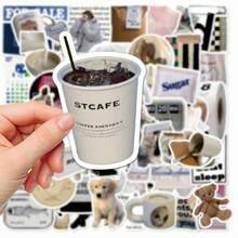 Stickers Aesthetic Laptop Stickers Decals 57 Pcs For Water Bottle Laptop Computer Skateboard Bumper,Aesthetic Stickers For Kids Teens Girls, School Supplies,Back To School