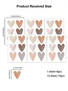 72 件/36 件可爱墙贴，适用于儿童房、婴儿房、墙壁装饰、DIY 艺术贴花、可爱女孩男孩卧室墙壁壁画、自粘乙烯基壁纸、防水可移除、贴纸、墙贴、乙烯基贴花，适用于家居装饰、春季装饰品，让您的家焕然一新、拉玛装饰贴纸