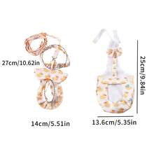 Goose Diapers Pet Chicken Diapers Duck Breathable Fabric Loose Tight Belt Design Diapers Pet Chicken Diapers Washable Nappy Adjustable Bowknot Clothes Chicken Duck Vest Hen Belt Pet Harness Matching Collars Bow Comfortable Leads Breathable Poultry Supplies - Multicolor - View 13