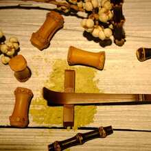 [Custom]1Pc Airlove Bamboo Matcha Scoop Japanese Chashaku Hooked Green Tea Spoon For Tea Ceremony 18cm, Tea Scoops, Coffee, Tea And Espresso, Thanksgiving Day Gift, Harvest Festival, Family Dinner