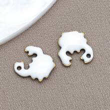 10pcs 10x10mm Cute Enamel Stainless Steel Crab Charms Mini Cute Marine Life Animal Pendants For DIY Ocean Bracelet Necklace Earrings Jewelry Making Crafts Accessories