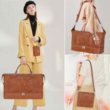 3PCS Travel Duffel Bag, Weekend Travel Bag With Shoe Compartment And Pockets, Travel Business Essential Toiletries Gift, Wet And Dry Separation Handbag With Handle And Back Pocket, Fashionable And Casual Style, With Trolley Case Cover On The Back Bag For School School Accessories School Stuff