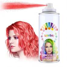 Hair Wax,Temporary Hair Color Wax,Hair Color Dye Pomades,Washable Hair Coloring Natural Hair Strong Style Gel Cream Hair Dye For Party,Hollowen,Cosplay. (Fired Red, 120ml) - Red - View 1