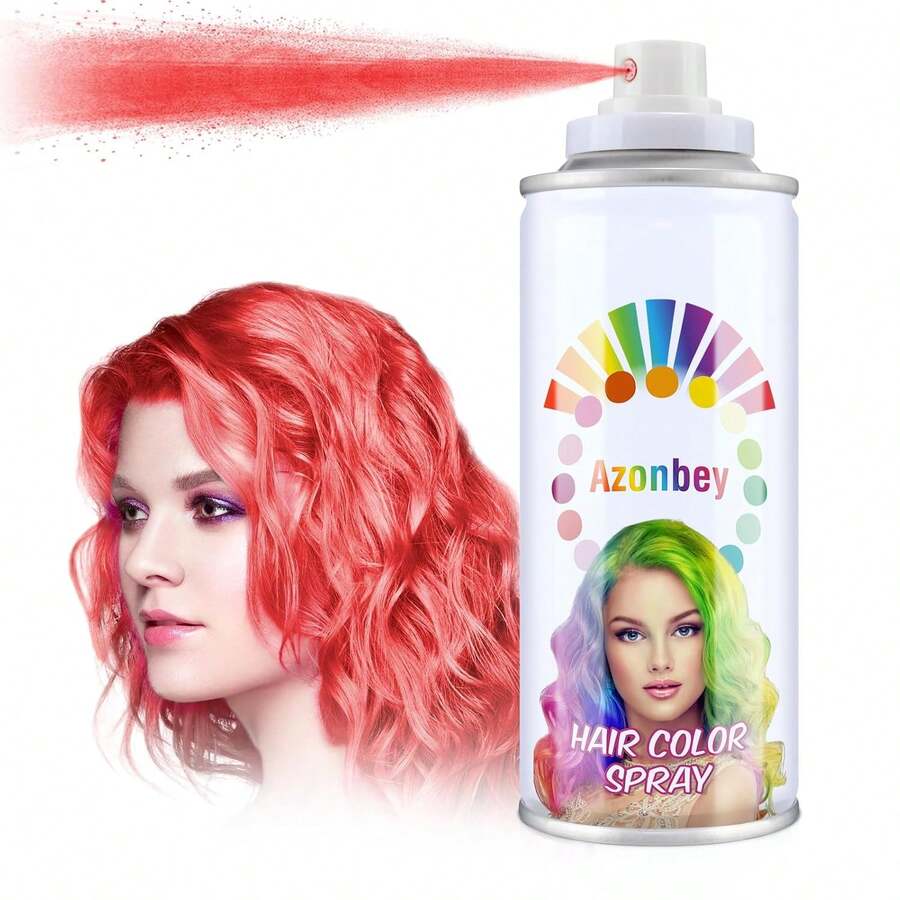 Hair Wax,Temporary Hair Color Wax,Hair Color Dye Pomades,Washable Hair Coloring Natural Hair Strong Style Gel Cream Hair Dye For Party,Hollowen,Cosplay. (Fired Red, 120ml) - Red - View 1