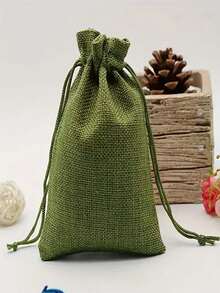 10 قطع أكياس هدايا ذات سحاب بنمط الأوراق النخيلية الخضراء - أكياس من الألياف الطبيعية الصلبة، مناسبة للأعراس والحفلات وأعياد الميلاد وما إلى ذلك - مثالية لتغليف المجوهرات والهدايا ولوازم الحفلات والحفلات الخاصة بالأعراس، أكياس بطراز ريفي، ذات بنية قوية، مناسبة للأعراس والحفلات وأعياد الميلاد - عظيمة لتغليف الحلوى والشوكولاتة