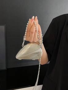 韩国小众精致口红包辣妹包斜挎链条包女单肩迷你零钱包配饰包女晚装包 - 彩色 - 查看 10