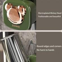 Wall Mounted Toothbrush Holder With Cup, Suction Cup, Plastic Toothpaste Organizer, Suitable For Bathrooms Back To School Bathroom Accessories - Green - View 6