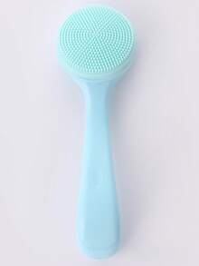 1pc Soft Silicone Facial Cleansing Brush, Makeup Remover & Blackhead Remover, Portable Beauty Tool - Multicolor - View 9