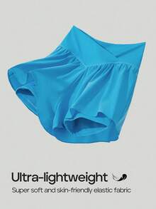 Back To School  Ewedoos Athletic Shorts For Women Flowy Running Shorts For Women High Waisted Butterfly Preppy Clothes Skorts For Woman - 黑色 - 查看 10