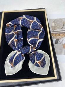 1pc Cross-Border Sweet Korean Style Silky Scarf For Women, Versatile, Spring/Summer, 70cm*70cm, Multi-Color For Dress - A - View 5