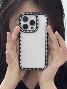 闪亮水晶钻石水钻保险杠框架手机壳适用于 15/15 Pro Max/15 Pro/15 Plus/11/12/13/14/16 Pro Max/XS/XR/11 Pro/11 Pro Max/12 Pro/12 Pro Max/13 Pro/13 Pro Max/7 Plus/14 Pro/14 Pro Max/14 Plus/16 Pro/16 Plus/7 Plus/8 Plus/8/SE2，时尚奢华 3D 柔软闪亮外壳，粉色/白色/蓝色/黑色/红色防水防震防摔防刮 - 黑色 - 查看 8