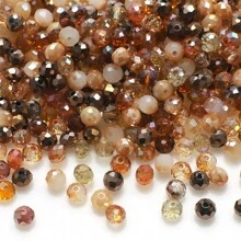 200 piezas de cuentas redondas de vidrio verde de 4mm para hacer joyas y manualidades DIY