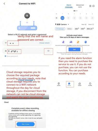 5G WiFi Security Camera 355 Degree Intercom Night Vision, Remote Control Home Indoor Outdoor APP To View Anytime Anywhere. view 7