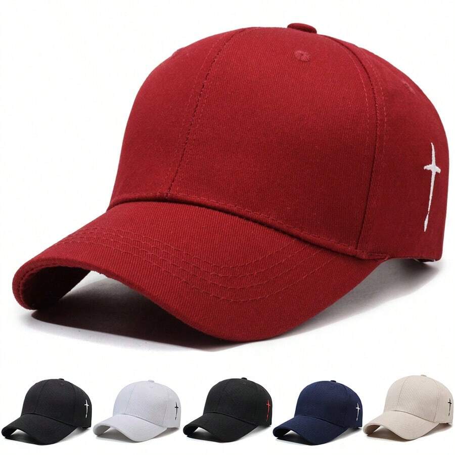 1 Stück kreuz-besticktes lässiges, dekoratives Baseballkappe